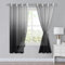 XWZO Voile Gardinen mit Ösen Vorhänge Farbverlauf Vorhang Sheer Ombre Gardinen 2 er Set für Schlafzimmer und Wohnzimmer Schlaufengardinen mit Raffhalter H160xB140cm Schwarz
