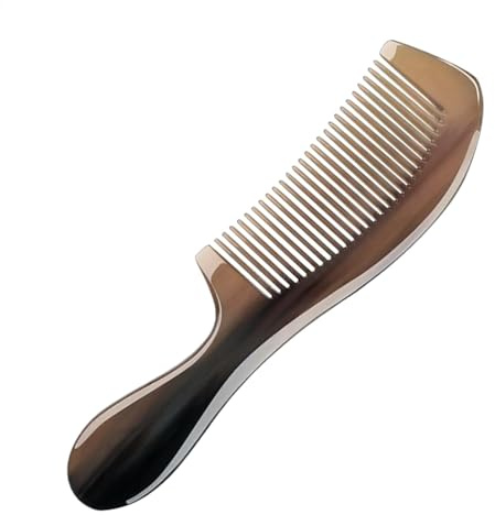 Horn Comb Antistatic Women Massage Comb Horn Shaving Tube Hair Comb Haircut Combs Barber Combs Scalp Comb For Men And Women Scalp