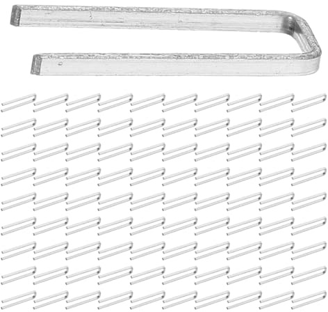 SOPOTUTU Kit De 100 Clavos Para Reparación De Persianas Cortinas Ventanas Persianas Herrajes Para Reparación Varillas De Inclinación Color Plateado