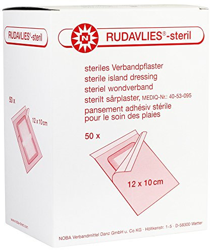 50 x RUDAVLIES steriler Wundschnellverband, Größen:12 x 10 cm