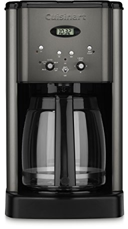 Cuisinart 12 Cup Brew Central Maker Coffee Maker, Black Stainless Steel, DCC-1200BKSNAS
