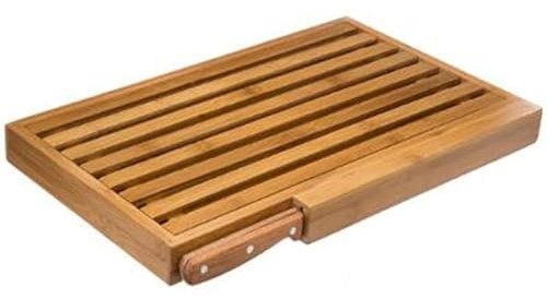 Paris Prix Five Simply Smart - Set Planche à Pain & Couteau Bambou 44cm Naturel