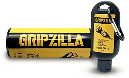 GRIPZILLA Liquid Chalk Kit Gym Chalk for Weight Lifting, Rock Climbing, Pole Grip, Bouldering, Powerlifting, Ball, Gymnastics, Sports, and Workout - Package May Vary (250ml + 50ml Kit)