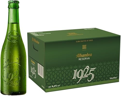 Alhambra 1925 Reserva 33cl beer Bottles | 6.4% ABV | Spanish Lager (Case of 24)