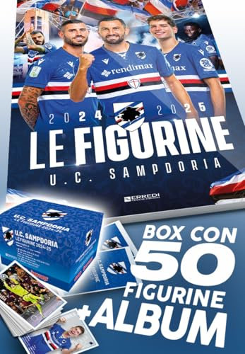Album Figurine UC. Sampdoria 2024-25 (+250 Figurine in 50 bustine!) - PRODOTTO UFFICIALE