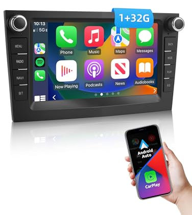 ESSGOO 32G Android 14 Car Stereo Radio For Vauxhall Opel Corsa C D Zafira B Astra G H with Wireless Carplay and Android Auto 7 inch Touchscreen Bluetooth FM GPS SWC Navi