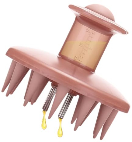 Applicatore Di Olio Per Capelli - Spazzola Per Massaggio Del Cuoio Capelluto In Silicone | Pettine Guida Fluido Per Oli Essenziali | La Cura Dei Capelli Non Sporca Le Mani, Distribuzione Delicata