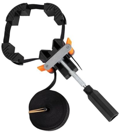 CashMuch Sangle de serrage d'angle réglable de 4 mètres pour cadres et tiroirs Noir