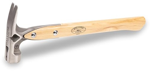 VAUGHAN DALLUGE 16oz Titanium Hammer, Magnetic Nail Holder, Smooth Face, VN07182
