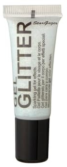 Gel Glitter White. Sparkling Glitter for your face & body with fine nib applicator