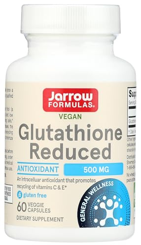 Glutathion réduit, 500 mg, 60 Capsules - Formules Jarrow
