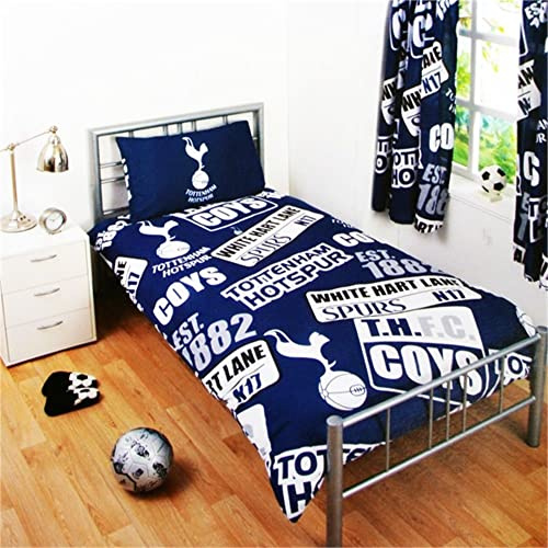 Tottenham Unisex Patch Single Duvet Set, Multi-Colour,Single