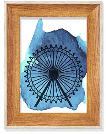London Eye - Cornice portafoto in legno con ruota panoramica Inghilterra Gran Bretagna
