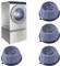 Gvolatee Schwingungsdämpfer Waschmaschine, 4 Stück Universal Vibrationsdämpfer mit Gummiunterlage, Waschmaschine Antivibrationsmatte,Anti Vibration Füße Dämpfer für Waschmaschinen und Trockner