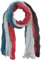fashionchimp Damenschal mit modischen Farbmuster-Design in Crash-Optik, Multi-Color, feine Stoffqualität, Allseason Schal (Petrol-Bordeaux)