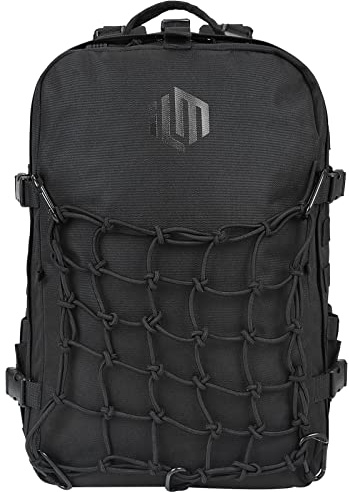 ILM Backpack 30L Large Capacity Waterproof Helmet Holder for Men Women Cycling Hiking Model BP01,Black