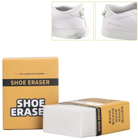 1 borrador de zapatillas, blanco, esponja mágica para borrar, borrar la suciedad, zapatos de cuero, borrador de suciedad, esponja de goma limpia a fondo, esponja de borrador, esponja Wonder