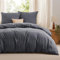 Bedsure Bedding Funda Nordica Cama 135/150 - Poliéster Microfibra Juego de Funda de Edredon 240x220 cm y 2 Fundas de Almohada 50x75 cm, Funda Nórdica con Cremallera ÖKO-Tex (Gris)