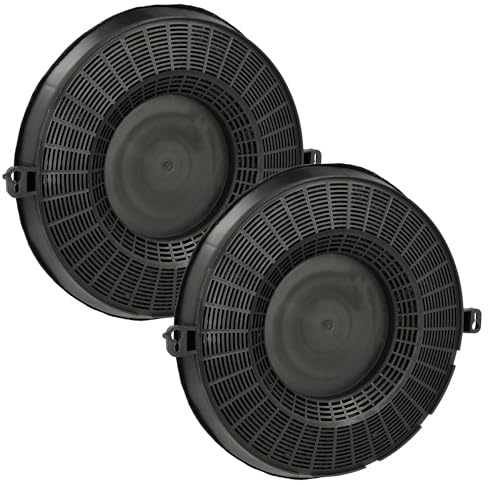 vhbw 2x aktivt kolfilter kompatibelt med AEG DUB 1610 D, DUB 1610 M, DUB1610-M, DUB1610D, DUB1610W, DU4561-M, DU 4561 M köksfläktar