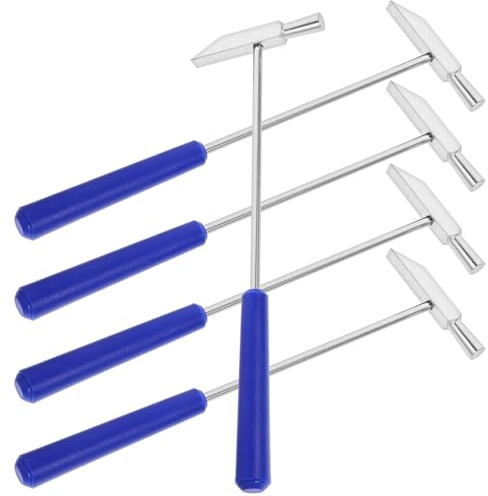 Ciieeo Martello da Campeggio Portatile in Metallo 5 Pezzi, Mini Martello per Picchetti Leggero e Pratico, Strumento Compatto per Tende e Outdoor, per Escursionismo e Viaggi Zaino in