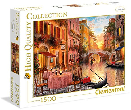 Clementoni 31668 Venedig – Puzzle 1500 Teile ab 9 Jahren, buntes Erwachsenenpuzzle mit kräftigen Farben, Geschicklichkeitsspiel für die ganze Familie, schöne Geschenkidee