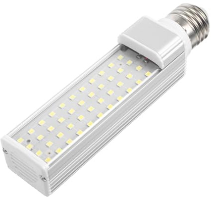 VILLCASE Lampe LED Aquarium, Lampe LED De 9W E27 Pour Éclairage D'Aquarium, Économie D'Énergie, Compatible Avec Les Aquariums De Type Fish Pod Et Fish Box (Blank)