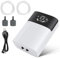 IWILCS Aquarium Luftpumpe, Tragbare Aquarium-Luftpumpe USB Sauerstoffpumpe Leise Membranpumpe, Sauerstoff Luftpumpe Geeignet für Aquarium Zubehör,2 * 3L / min Durchfluss,2 Luftaustritte