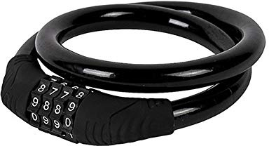 Bicycle Lock - 4 Digit Smart Code 65cm x 11mm Cable Anti-Theft Padlock for Bikes, Scooters, Motorcycles, Portals, Strollers and Other Equipment