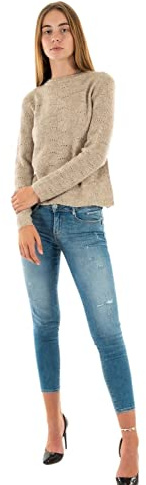 Only Onllolli-Pullover Knt Noos L/S - Jersey de Mujer, Gris Pardo., L