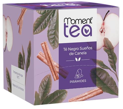 Moment Tea- Té Negro Sueños De Canela estuche de 15 pirámides de 2g