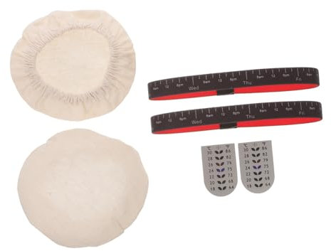 Alipis Sourdough Starter Fermentation Tank Accessories Starter Jar Kit Jar Covers Thermometer Strips Date Band