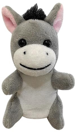 Kleinkindfinger Puppen - Tierpuppen Kinderpuppen, Hühnchen -Esel -Fingerspielzeug, Bildungsspielzeug gefüllt Tierplüschpuppe für Kleinkindjungen Mädchen