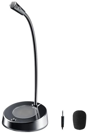 budiniao Datormikrofon 360 svanhals USB-datormikrofon Möten Säkerställer kompatibilitet med vanliga appar Svanhalsmikrofon Spelföreläsningar