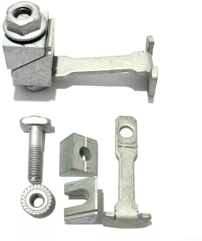Ricambio per kit terminale batteria con bulloni di bloccaggio a cuneo per veicoli Ford e Chrysler compatibile con codice articolo 926-875 morsetti positivi e negativi costruzione in metallo argentato