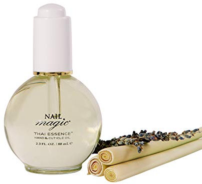 NAIL MAGIC Hand & Cuticle Oil - Thai Essence, Lemongrass and Lavender Essential Oils for Nails - Organic, Natural Nail Oil, Nail Repair, Nail Vitamins for Stronger Nails - 68 ml (Pack of 1)