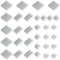 32 Pcs (8 Set) Heatsink for Raspberry Pi 4B Aluminum Heatsink Cooler Cooling Kit with Thermal Conductive Adhesive for Raspberry Pi 4 Model B