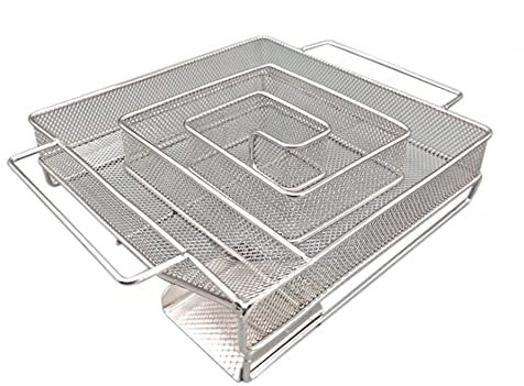 Generatore Fumo Freddo,Affumicatore in Acciaio Inox,Vassoio Affumicatore Pellet per Barbecue Salmone Affumicato,Formaggio,Maiale