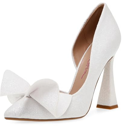 Betsey Johnson Women's Nobble Pump, Ivory, 8