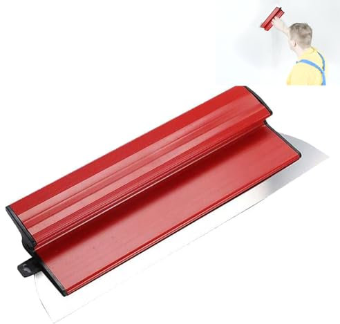 Espátula para estuco, 25 cm, Espátula para estuco, Espátula de acero inoxidable, rascador para lijar y acabado del revestimiento de hormigón con diseño de mango en forma de Z