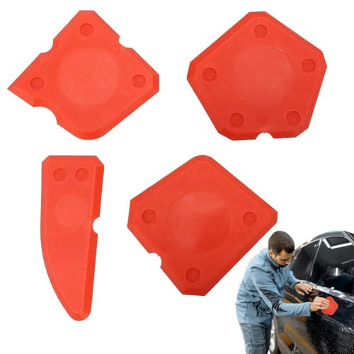 Rascador de vidrio para ventana, removedor de adhesivo de limpieza, 4 raspadores de ventanas, removedor de calcomanías de suelo, herramienta raspadora para vidrio, ventana y estufa