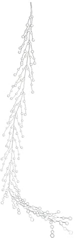 Ghirlanda di cristalli acrilici - Ghirlanda per albero di Natale, perle artificiali, decorazione per albero di Natale, 110 cm
