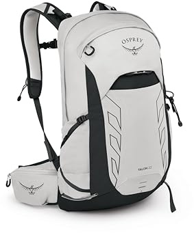 Osprey Talon 22 L herr lätt vandringsryggsäck med höftbälte, vit/svart