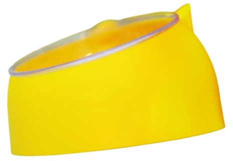 Harilla Hamster Bathroom Contenitore Sabbia Vaschetta Bagno Ciotola Toilette Rimovibile in PP PS Adatto a Animali Domestici Piccoli Roditori Adatto per Gabbie, Giallo