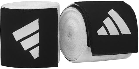 adidas bandage boxing crêpe bandage, vit, 2 x 450 cm, adibp03