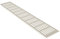 Aluminium Lüftungsgitter Stegblech Lüftung 100mm x 1000mm Weiss pulverbeschichtet