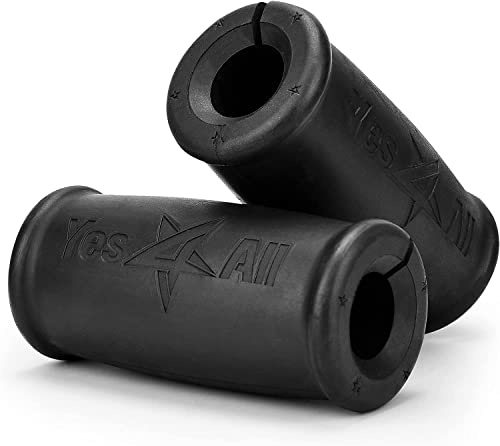 Yes4All JJRY Grips de Thick Bar - Poignée Accessoire (Diamètre extérieur 5,6 cm), Noir