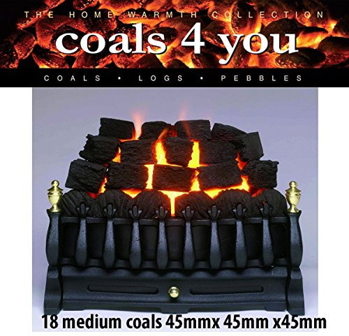 The Stove Wizard Gas Fire Replacement Coals 20 Ceramic square Coals, Boxed, for Gas, LPG, Bio Ethanol and Electric Fires Approximate size 20 medium 45mm x 45mm x 45mm