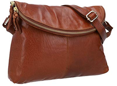 Gusti Handtasche Leder - Gardenia Damen Umhängetasche Abendtasche Braun Leder