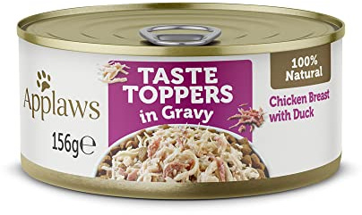 Applaws 100% Naturale – Cibo Umido per Cani, Pollo con Anatra in Salsa, 12 x 156g Lattine
