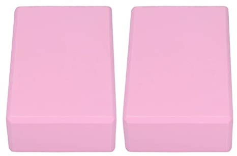 2 st skum-yoga-block yoga blocks 2 pack rosa skumgummi, rosa yoga-block, säkert stöd för meditation för yoga pilates blocks set of 2 Blokken